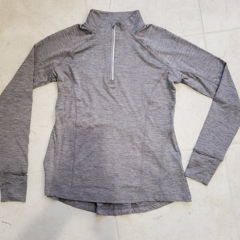 Mondetta "Relay" Pleated-Back Athleisure top